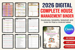 Complete House Management Binder for Organization - CraftNest - Digital Crafting and Art