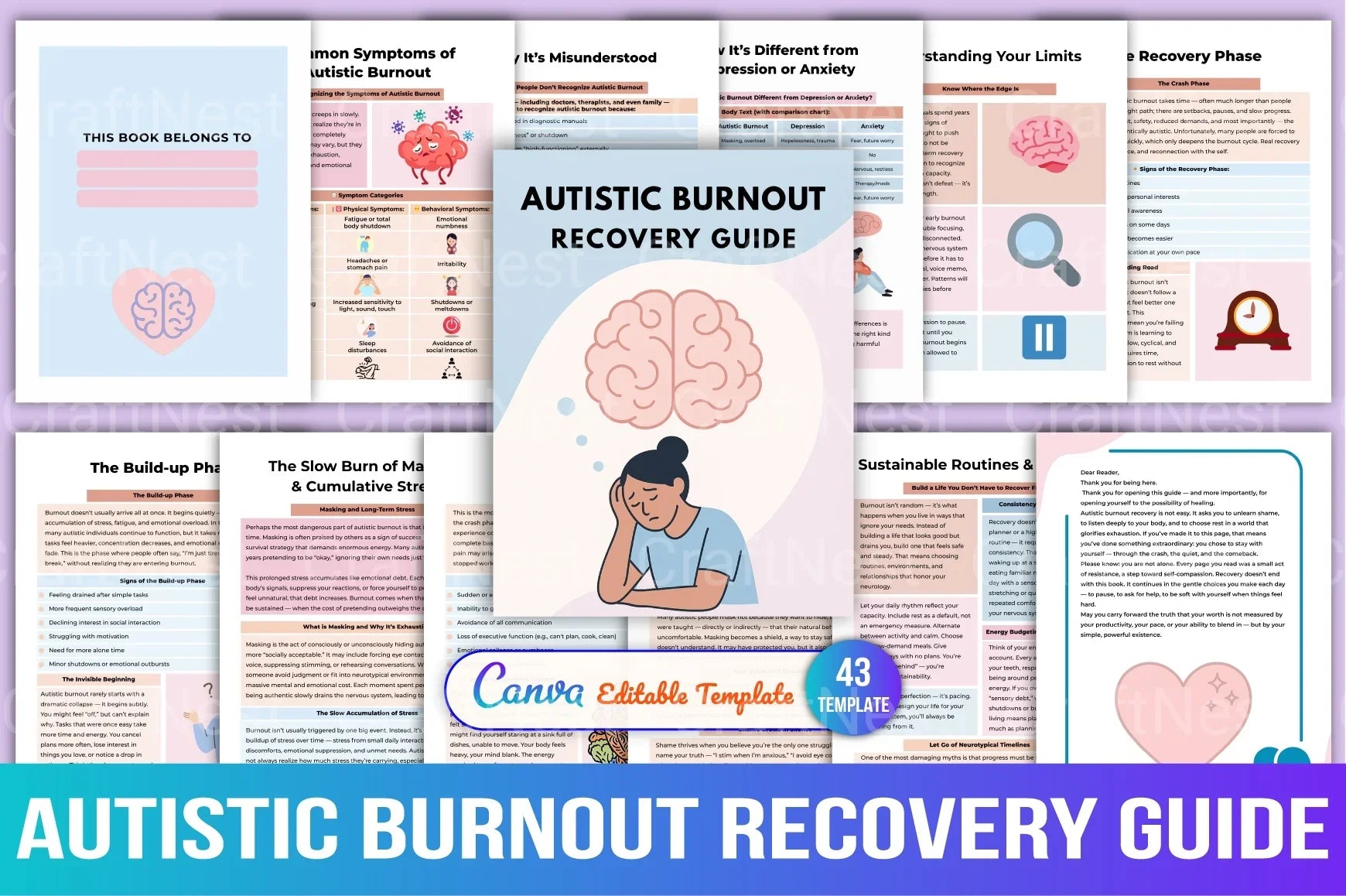 Autistic Burnout Recovery Guide - CraftNest - Digital Crafting and Art