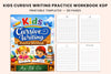 Kids Cursive Writing Practice Workbook