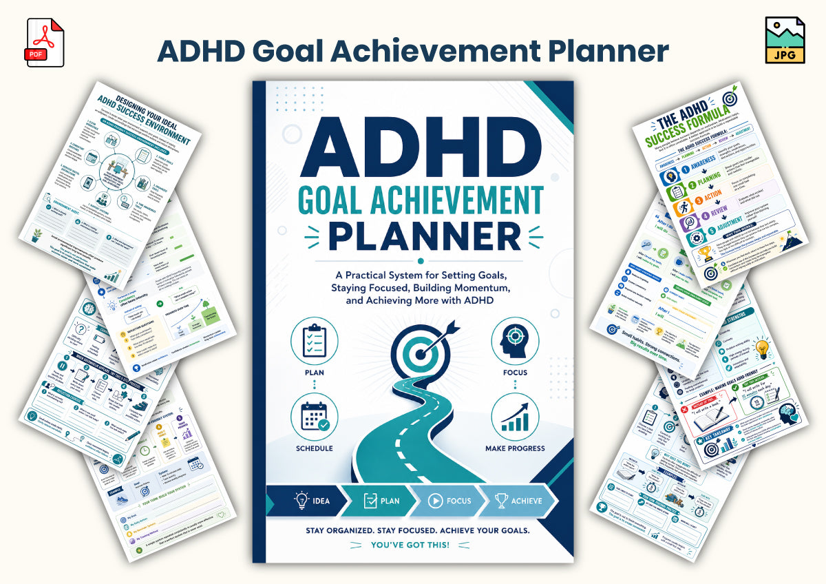 Adhd Goal Achievement Planner