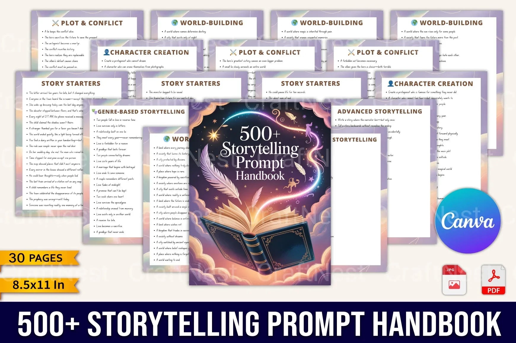 Storytelling Prompt Handbook: Creative Writing Ideas - CraftNest - Digital Crafting and Art