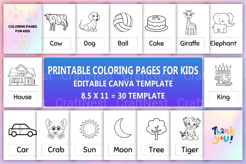 Coloring for Kids - CraftNest - Digital Crafting and Art