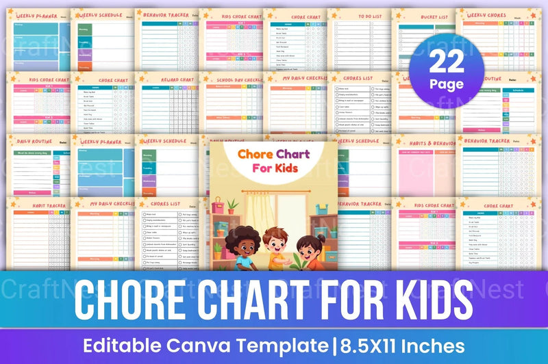 Chore Chart for Kids: New and Effective - CraftNest - Digital Crafting and Art