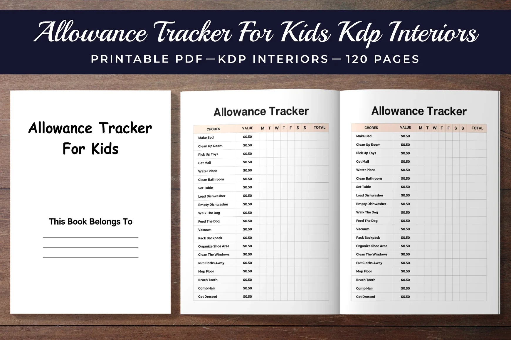 Allowance Tracker for Kids Planner - CraftNest - Digital Crafting and Art