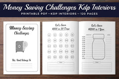 Money Saving Challenges Planner - CraftNest - Digital Crafting and Art