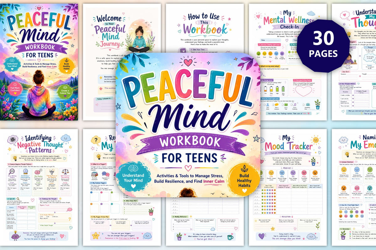 Peaceful Mind For Teens Workbook