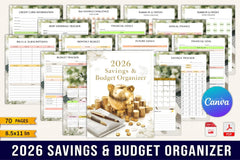 Savings Budget Organizer - CraftNest - Digital Crafting and Art