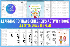 Learning to Trace: Children's Activity Book - CraftNest - Digital Crafting and Art