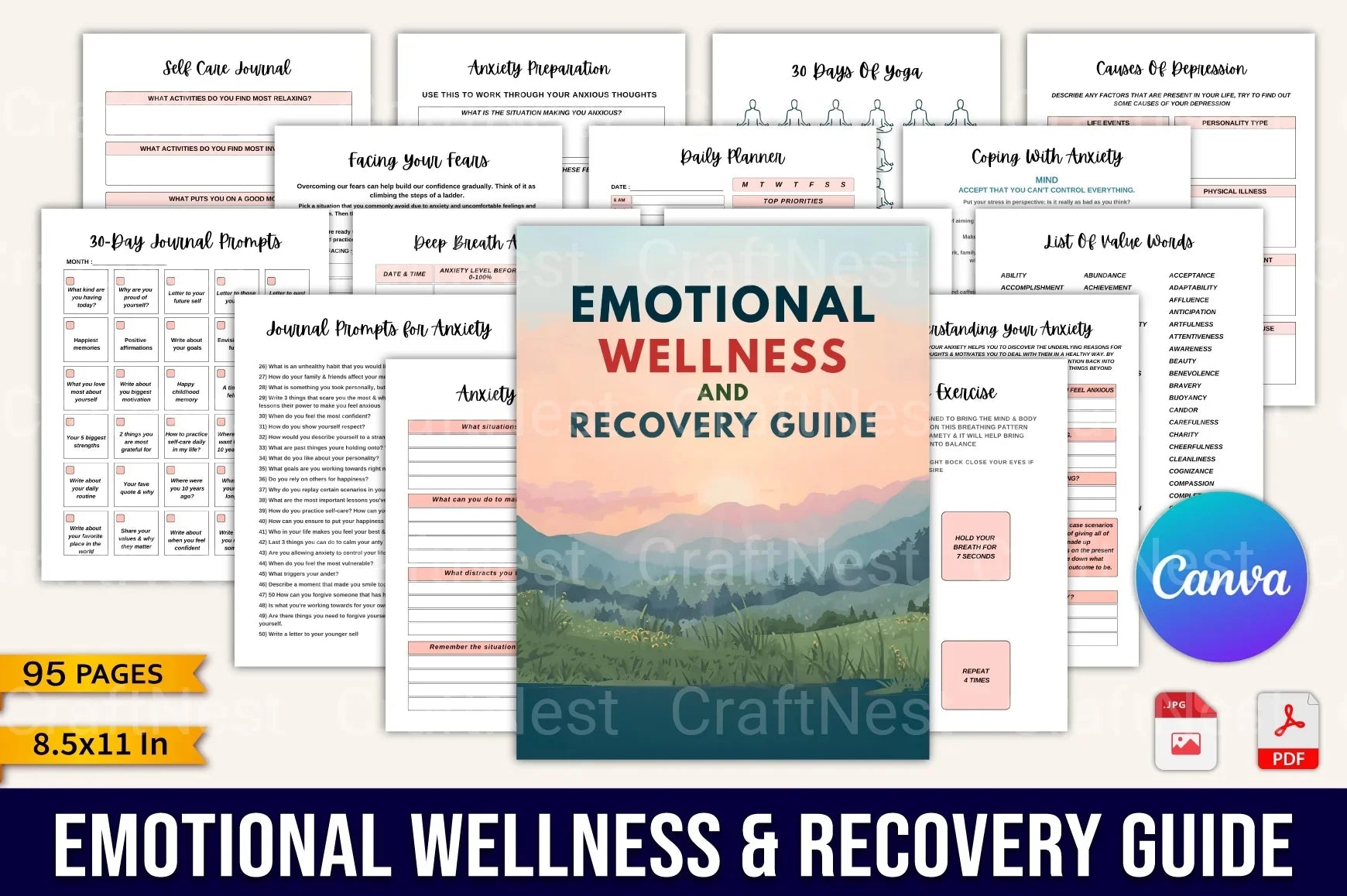 Emotional Wellness Recovery Guide - CraftNest - Digital Crafting and Art