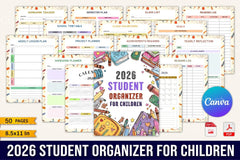 Student Organizer for Kids - CraftNest - Digital Crafting and Art