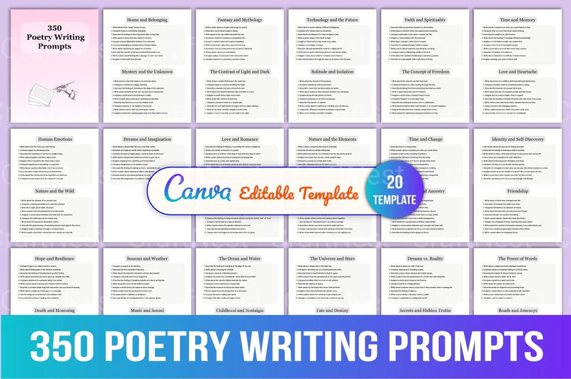 Creative Poetry Writing Prompts - CraftNest - Digital Crafting and Art