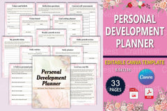 Personal Development Planner for Growth and Success - CraftNest - Digital Crafting and Art