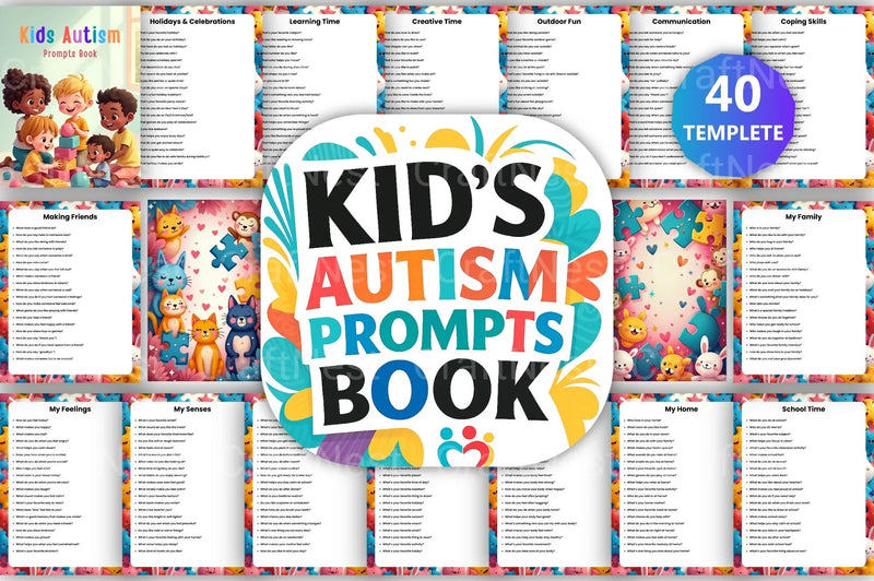 Kids Autism Prompts Book for Engaging Activities - CraftNest - Digital Crafting and Art