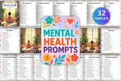Mental Health Prompts for Well-being - CraftNest - Digital Crafting and Art