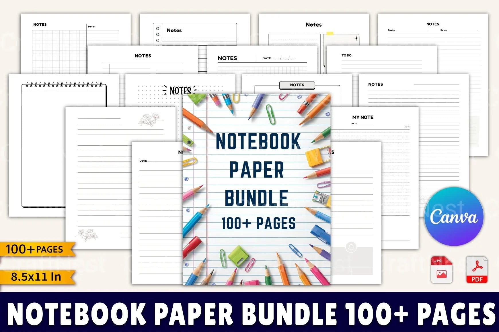 Notebook 100 - CraftNest - Digital Crafting and Art