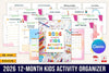 12-Month Kids Activity Organizer