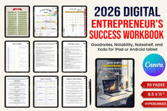 Entrepreneur Success Workbook for Achieving Business Goals - CraftNest - Digital Crafting and Art