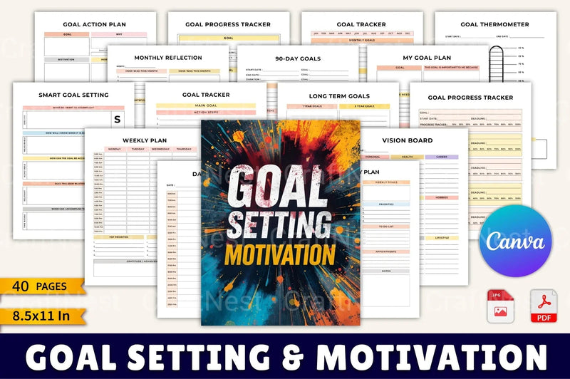 Goal Setting Motivation Guide - CraftNest - Digital Crafting and Art