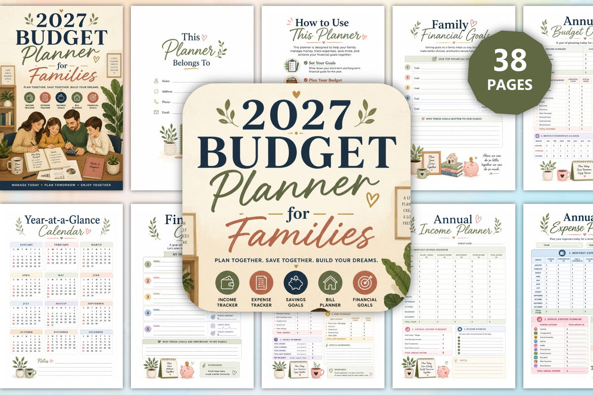 Budget For Families Planner 2027