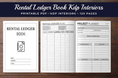 Rental Ledger Book Planner - CraftNest - Digital Crafting and Art