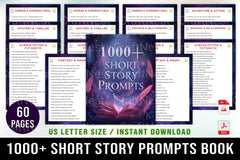 Creative Short Story Prompts Book - CraftNest - Digital Crafting and Art