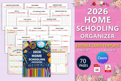 Home Schooling Organizer - CraftNest - Digital Crafting and Art