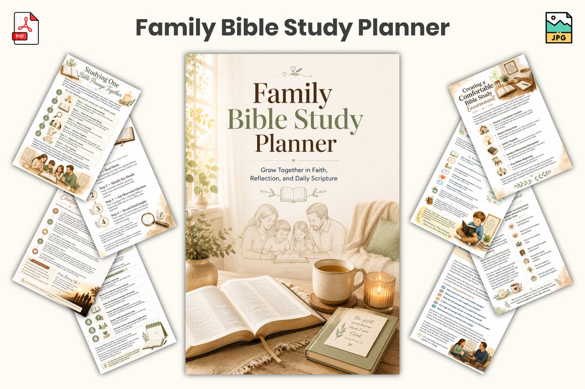 Family Bible Study Planner