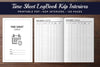 Time Sheet Logbook Planner