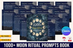 Moon Ritual Prompts Book - CraftNest - Digital Crafting and Art