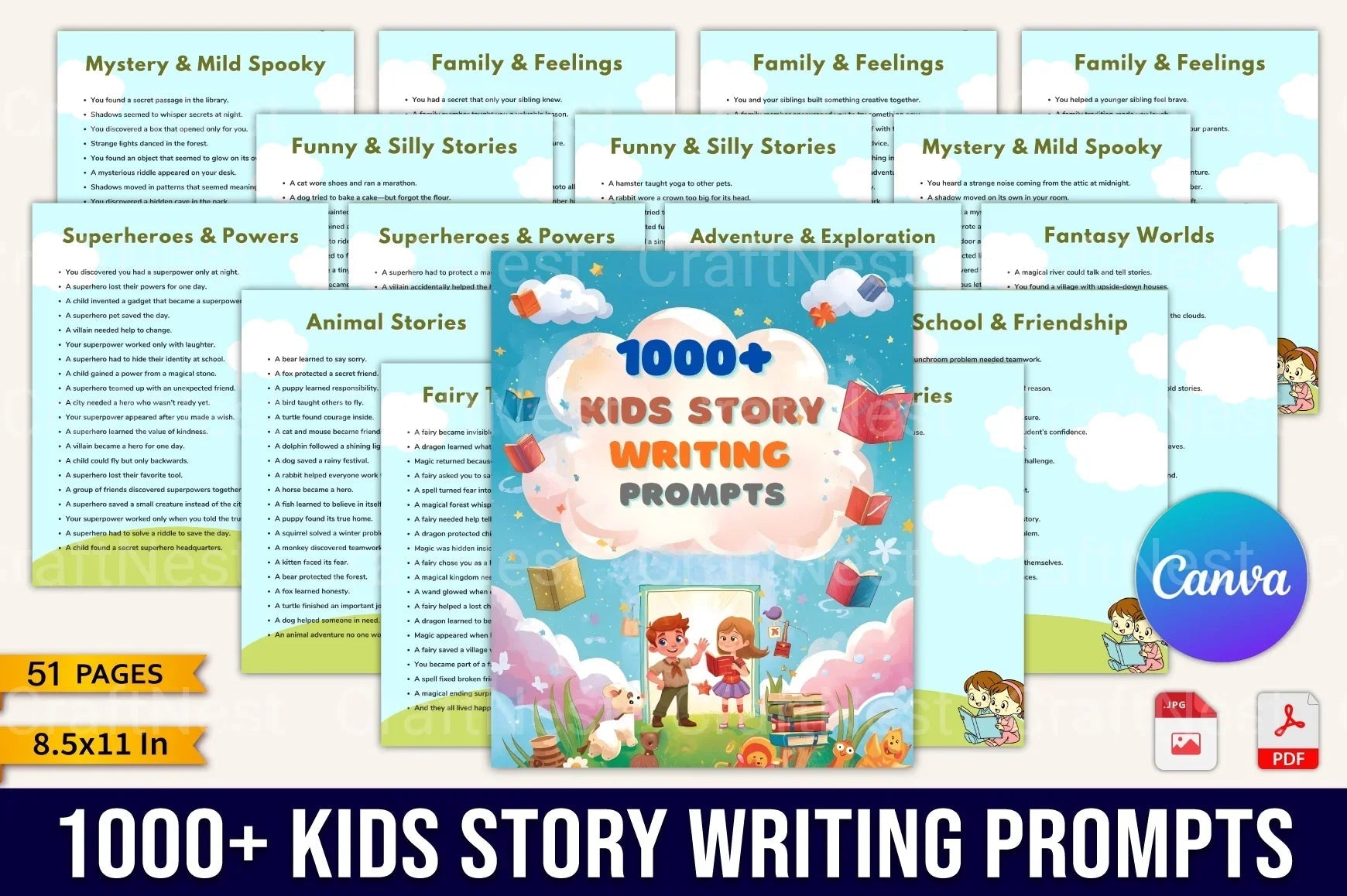 Kids Story Writing Prompts for Creative Inspiration - CraftNest - Digital Crafting and Art
