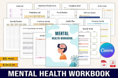 Mental Health Workbook for Personal Growth - CraftNest - Digital Crafting and Art
