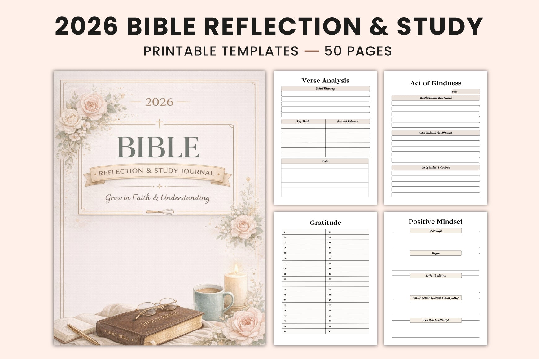Bible Reflection Study Journal