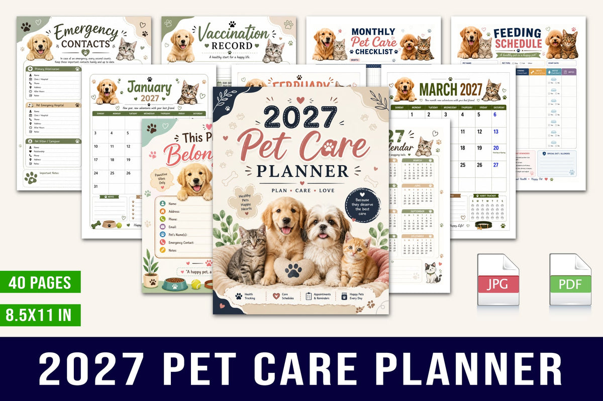 Pet Care Planner 2027