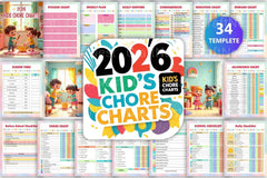 Kids Chore Charts for Effective Home Organization - CraftNest - Digital Crafting and Art