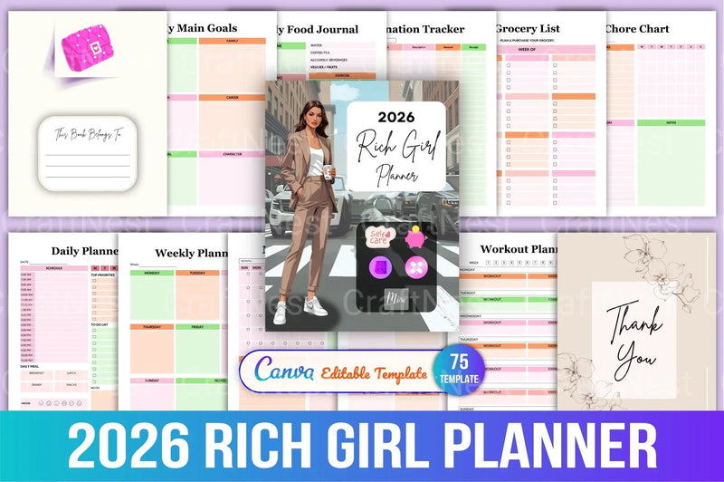 Rich Girl Planner - CraftNest - Digital Crafting and Art