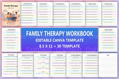 Family Therapy Workbook: Enhance Relationships and Communication - CraftNest - Digital Crafting and Art