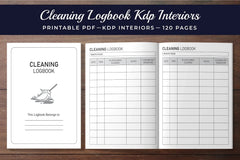 Cleaning Logbook Planner - CraftNest - Digital Crafting and Art