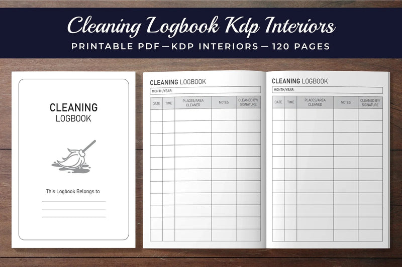 Cleaning Logbook Planner - CraftNest - Digital Crafting and Art