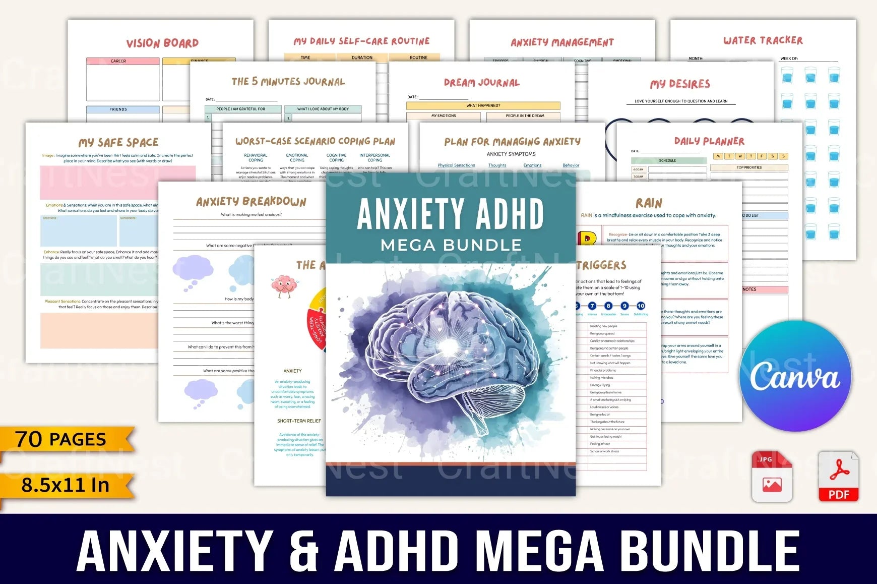 Anxiety and ADHD Management Strategies - CraftNest - Digital Crafting and Art