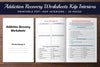 Addiction Recovery Worksheets Planner Bundle
