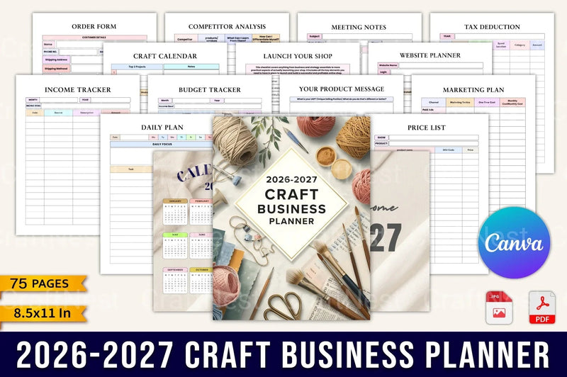 Craft Business Planner Guide - CraftNest - Digital Crafting and Art