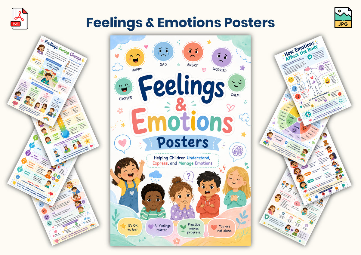 Feelings Emotions Posters
