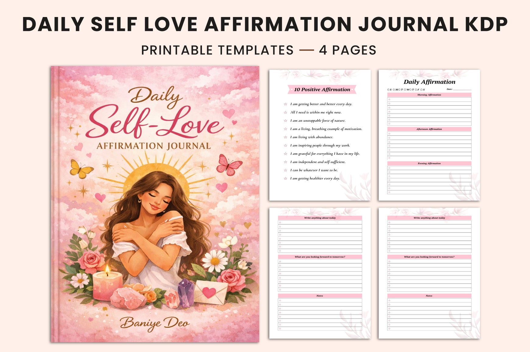 Daily Self Love Affirmation Journal