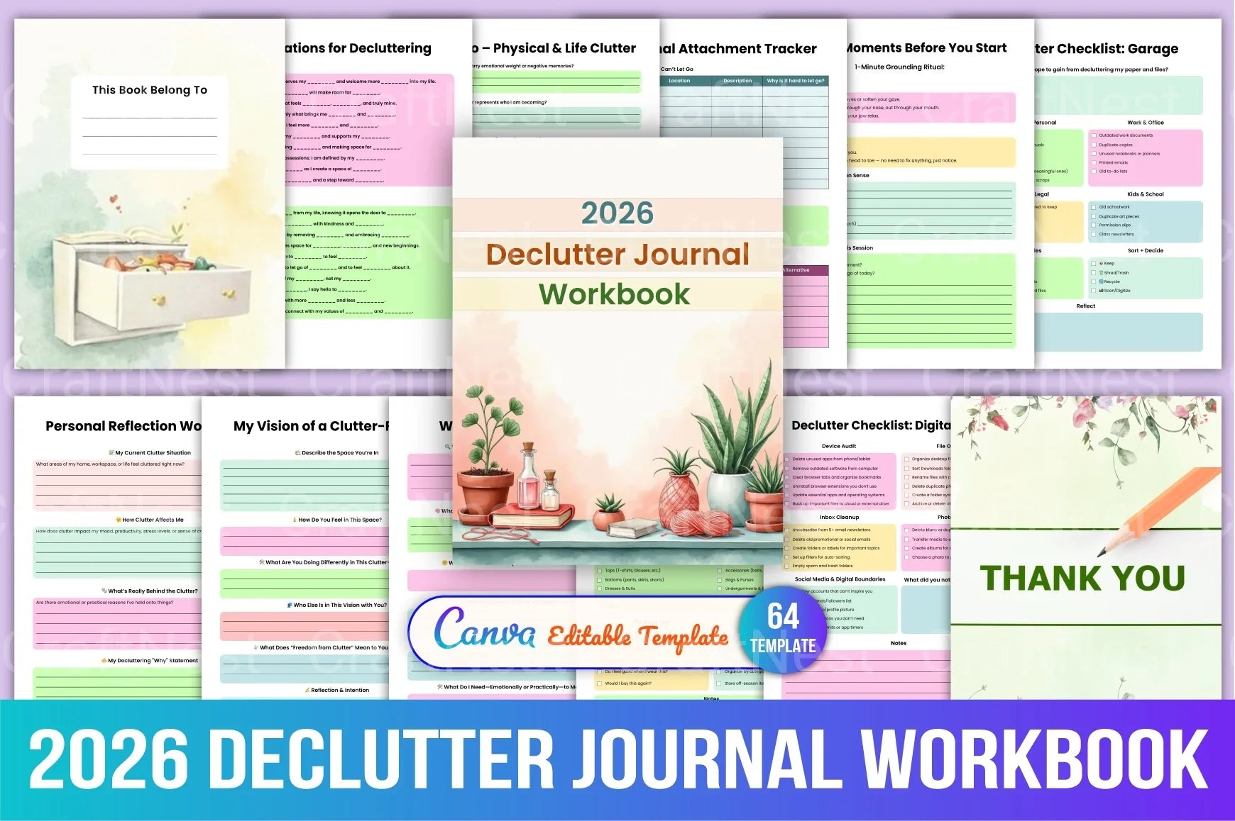 Declutter Workbook for Organized Living - CraftNest - Digital Crafting and Art