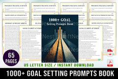 Goal Setting Prompts Book for Personal Growth - CraftNest - Digital Crafting and Art