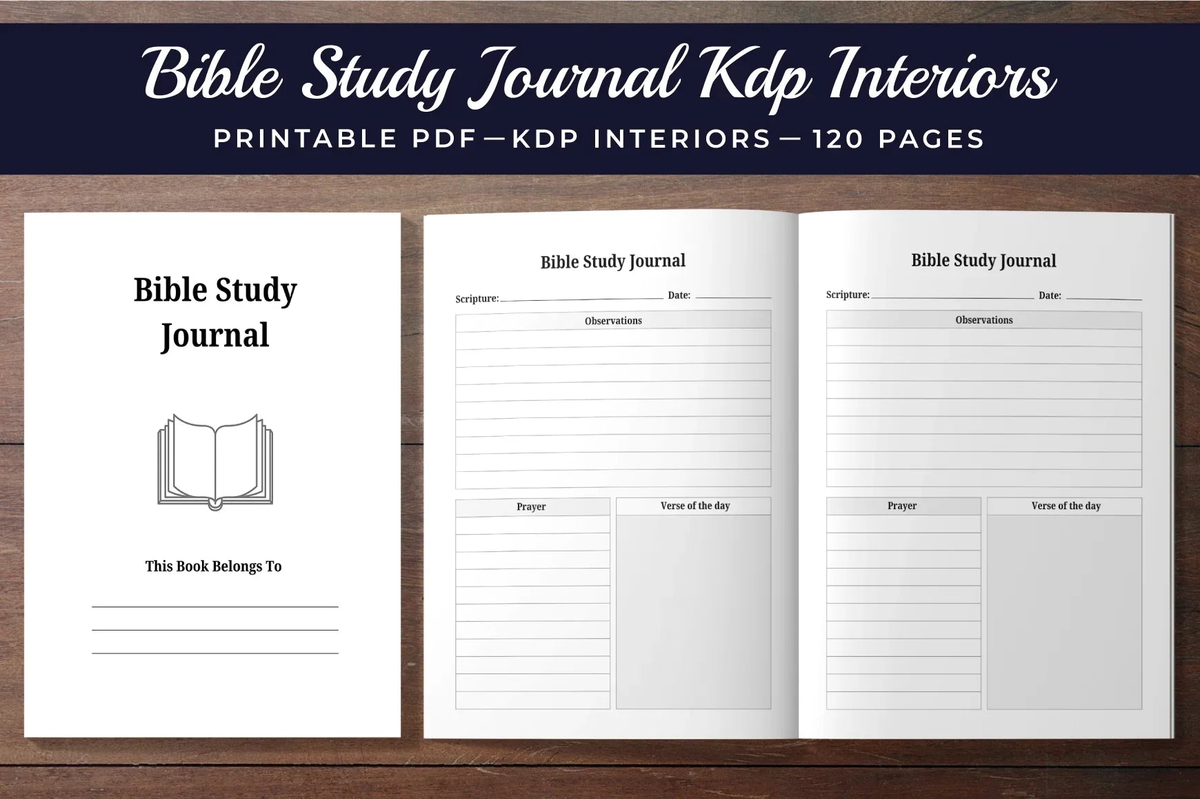 Bible Study Planner Interiors Bundle - CraftNest - Digital Crafting and Art