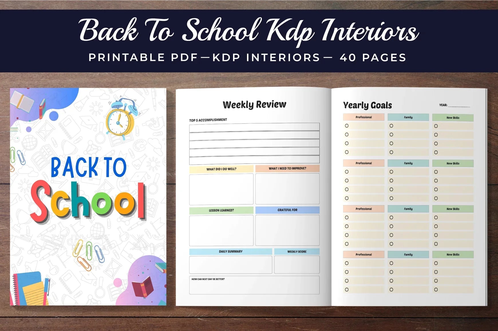 Back to School Planner - CraftNest - Digital Crafting and Art