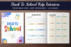 Back to School Planner