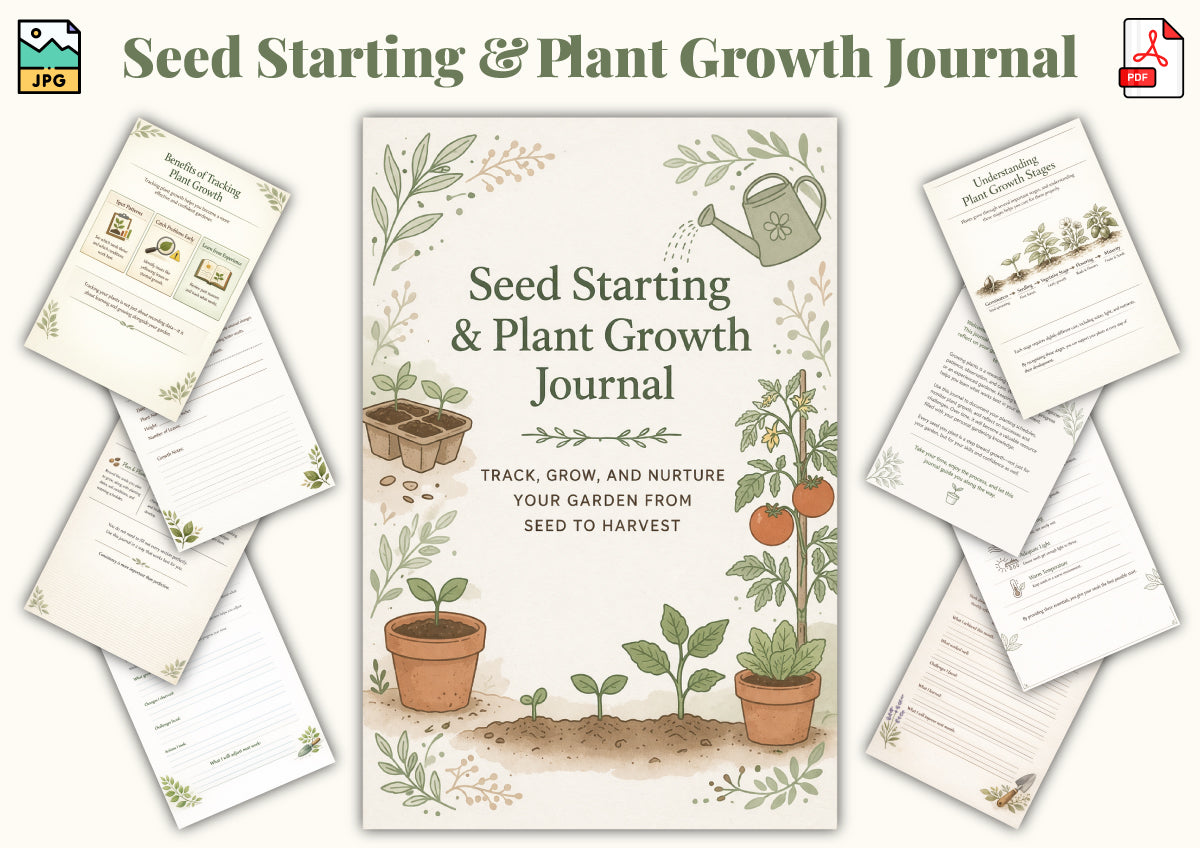 Seed Starting Plant Growth Journal