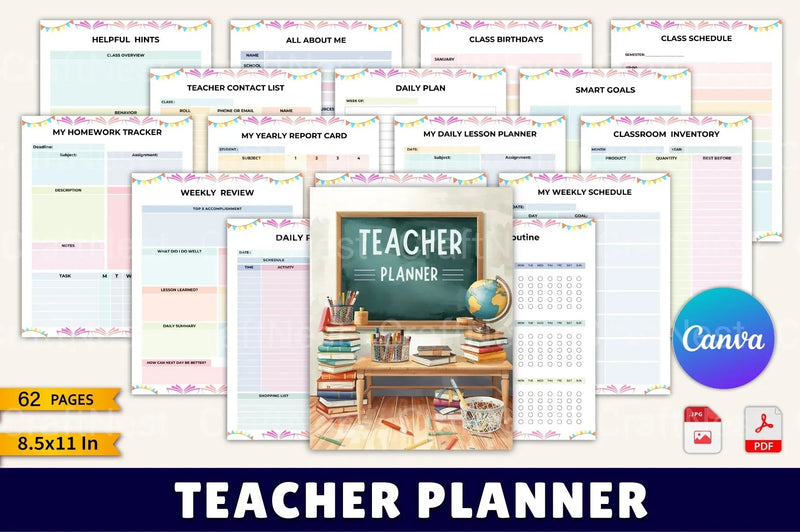 Teacher Planner: Organize Your Classroom Efficiently - CraftNest - Digital Crafting and Art